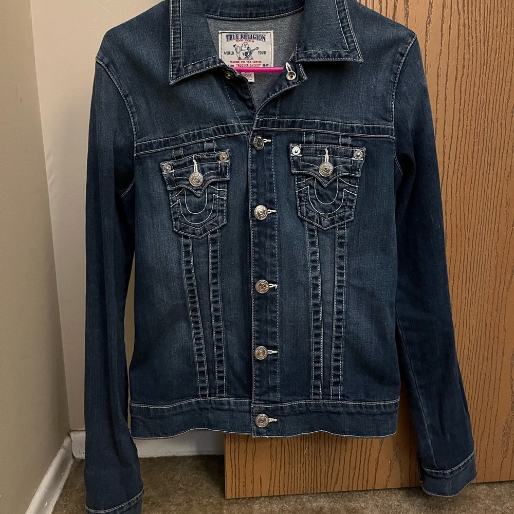 True religion women’s jean jacket